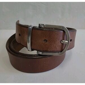 Genuine Brown Leather‎ Belt Men's  Classic Size XXL Length 49"